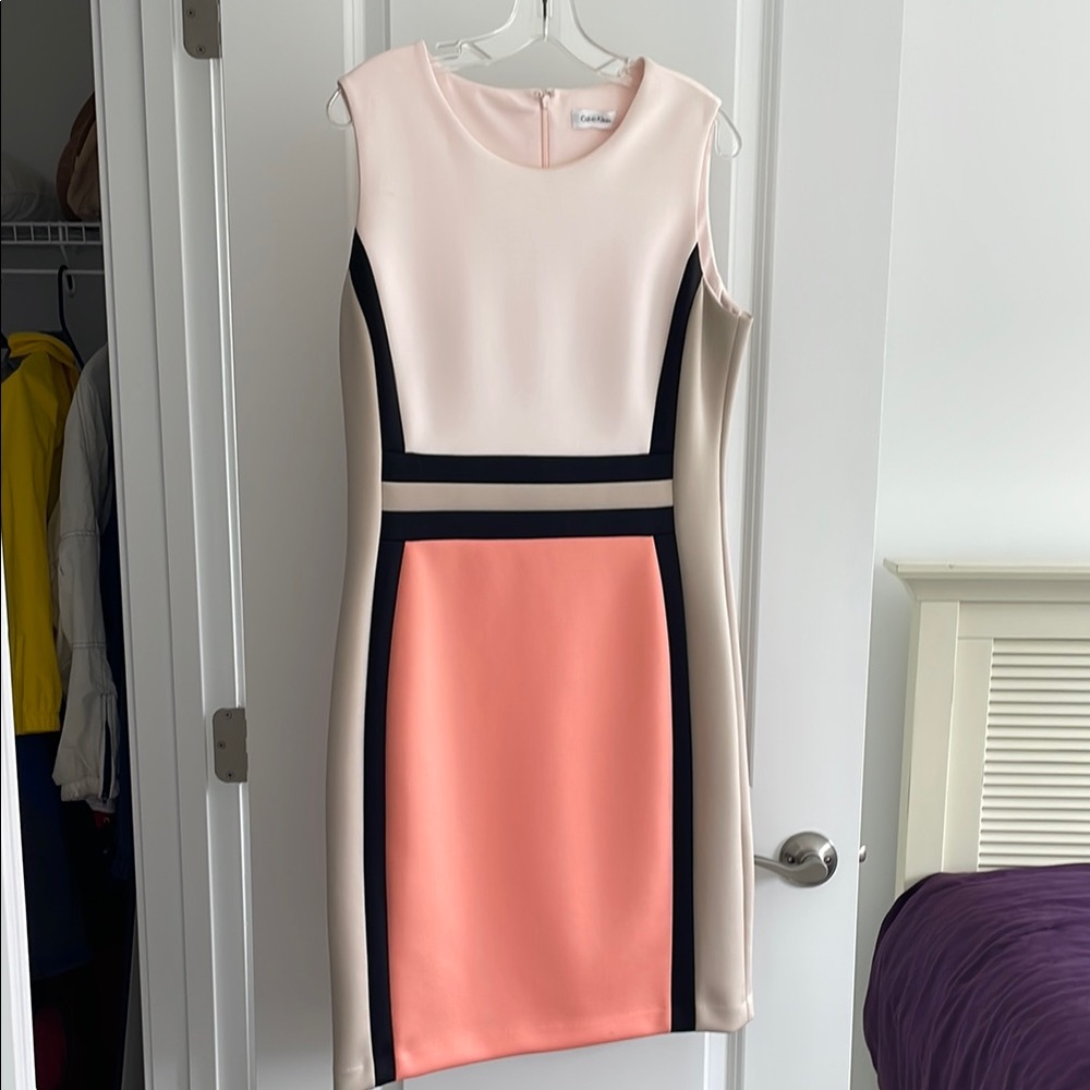 Colorblock Sleeveless Dress